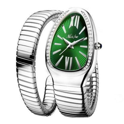 Women's Snake Shape Luxury Wrist Watch