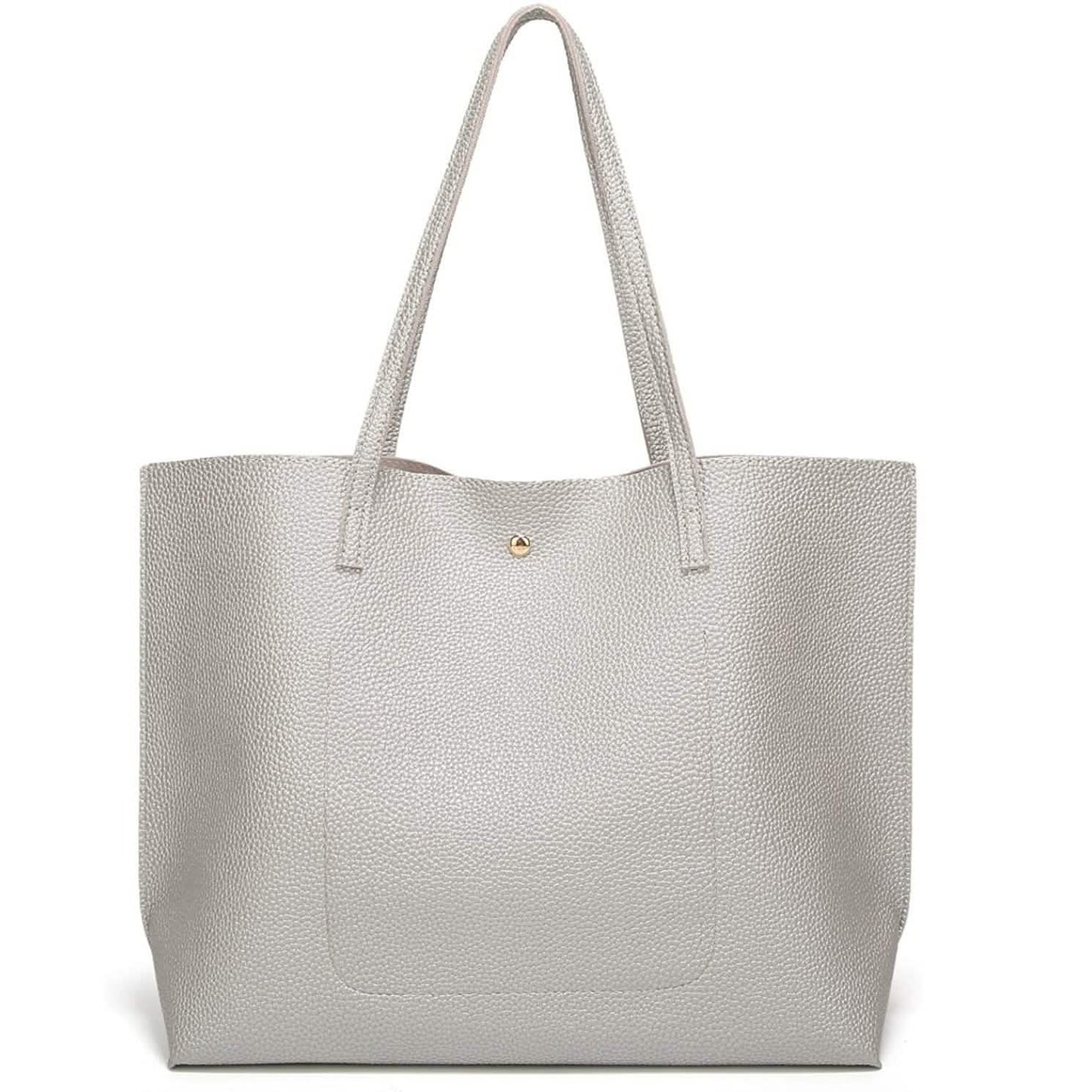 Women's Soft Faux Leather Tote Shoulder Bag
