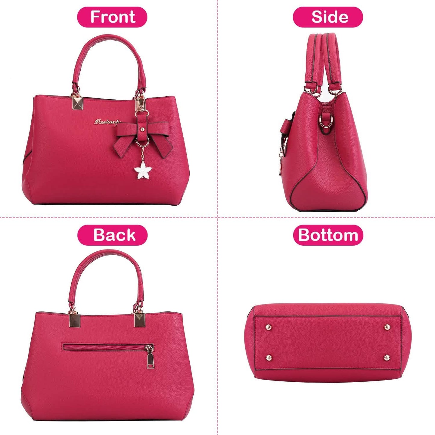 Women's Soft Leather Handbag Tote Shoulder Crossbody Bag