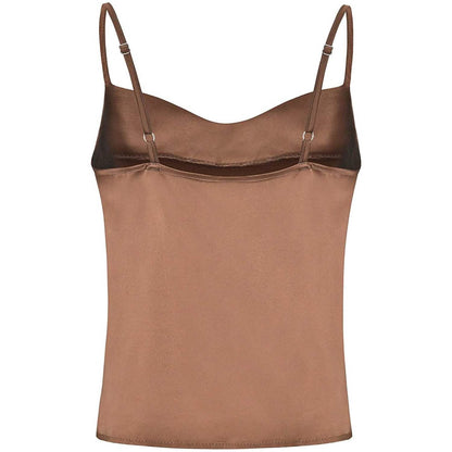 Women's Spaghetti Strap V-Neck Satin Suspender