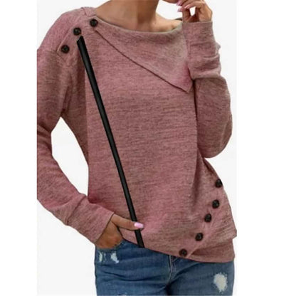 Women's Sweatshirt Pullover Solid Color