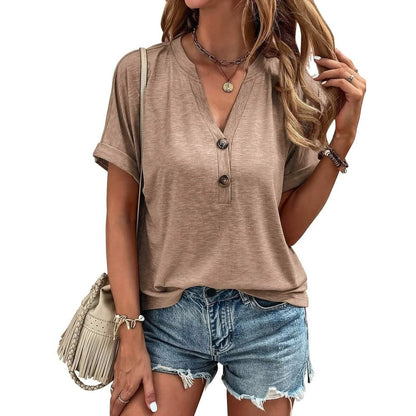 Women's T shirt V Neck