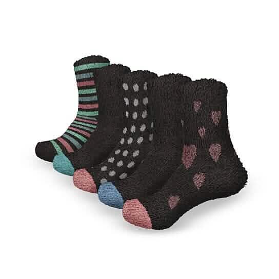 Women's Ultra-Plush Cozy Warm Fuzzy Fluffy Crew Socks