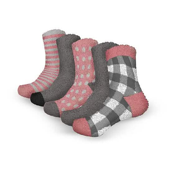Women's Ultra-Plush Cozy Warm Fuzzy Fluffy Crew Socks