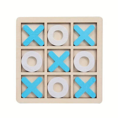Wood Tic-Tac Toe XOXO Board Game