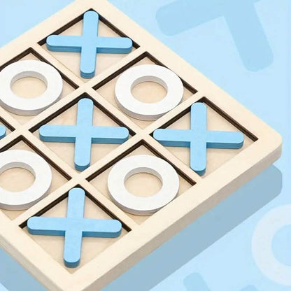 Wood Tic-Tac Toe XOXO Board Game