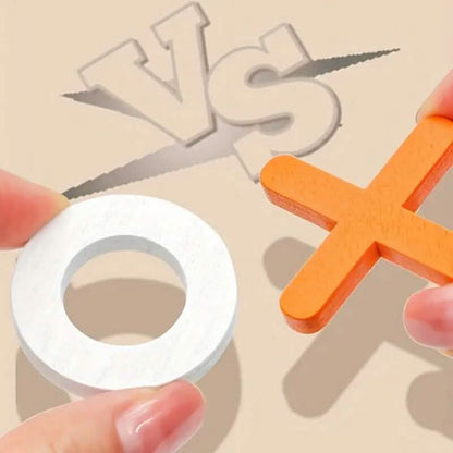 Wood Tic-Tac Toe XOXO Board Game