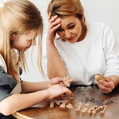 Wooden Puzzle Magic Ball Brain Teasers Toy Intelligence Game