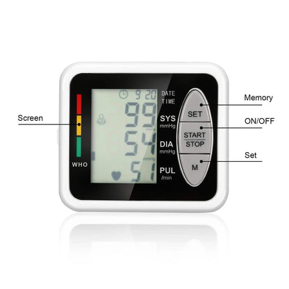 Wrist Electronic Sphygmomanometer Intelligent Electronic Blood Pressure Monitor