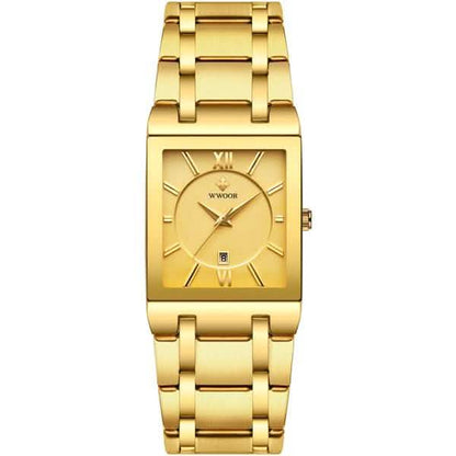 WWOOR Luxus Men Fashion Square Date Watch