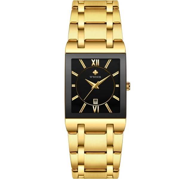 WWOOR Luxus Men Fashion Square Date Watch