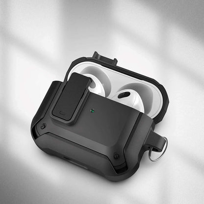 X-Armor for Airpods 3rd Generation Case with Locking Lid | Protective Carrying Pod with Carabiner Keychain (Airpods Gen 3)