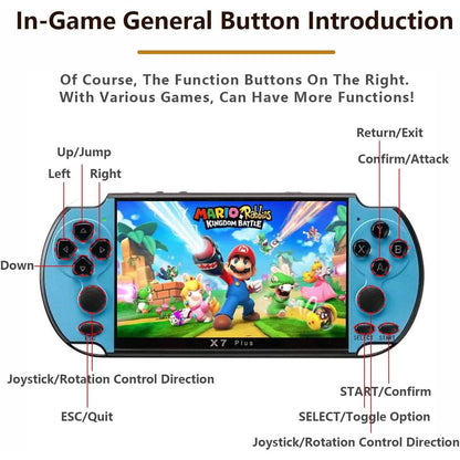 X7Plus Dual Joystick Portable Handheld Game Console
