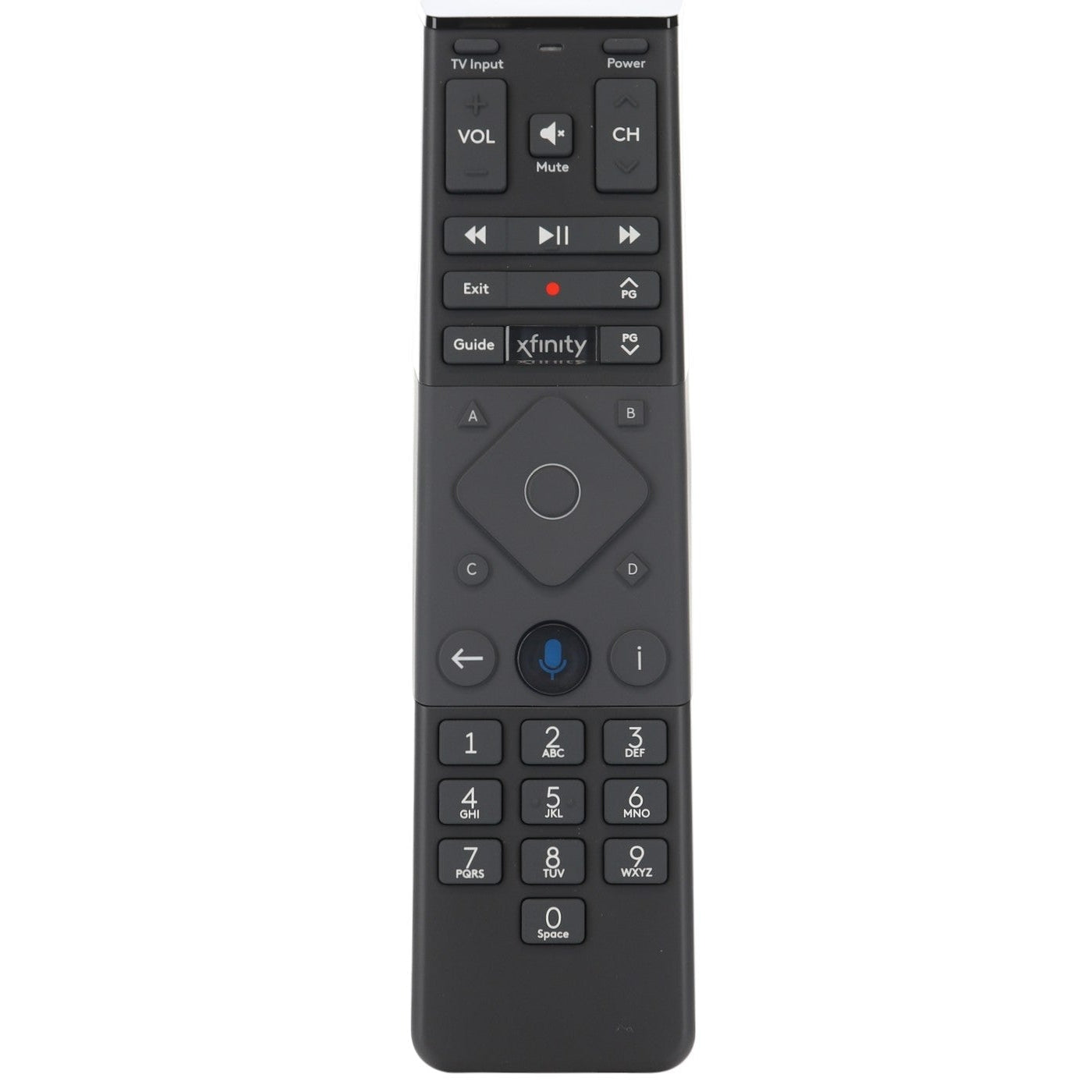 Xfinity XR15v2-RQ Backlit Voice Remote Control for X1 TV Cable Boxes with Bluetooth - XR15v2-RQ