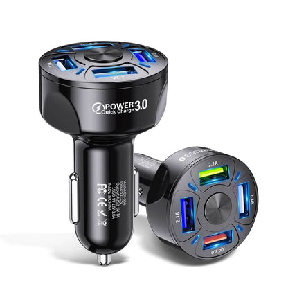 XIA LED 4 Port Rapid Car Charger