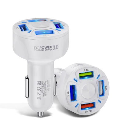 XIA LED 4 Port Rapid Car Charger