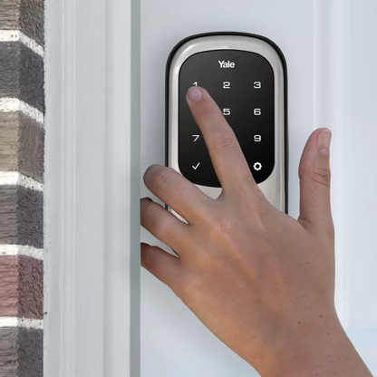 Yale Real Living Keyless Touchscreen Stand Alone Deadbolt Lock with Z-Wave YRD110-ZW-605