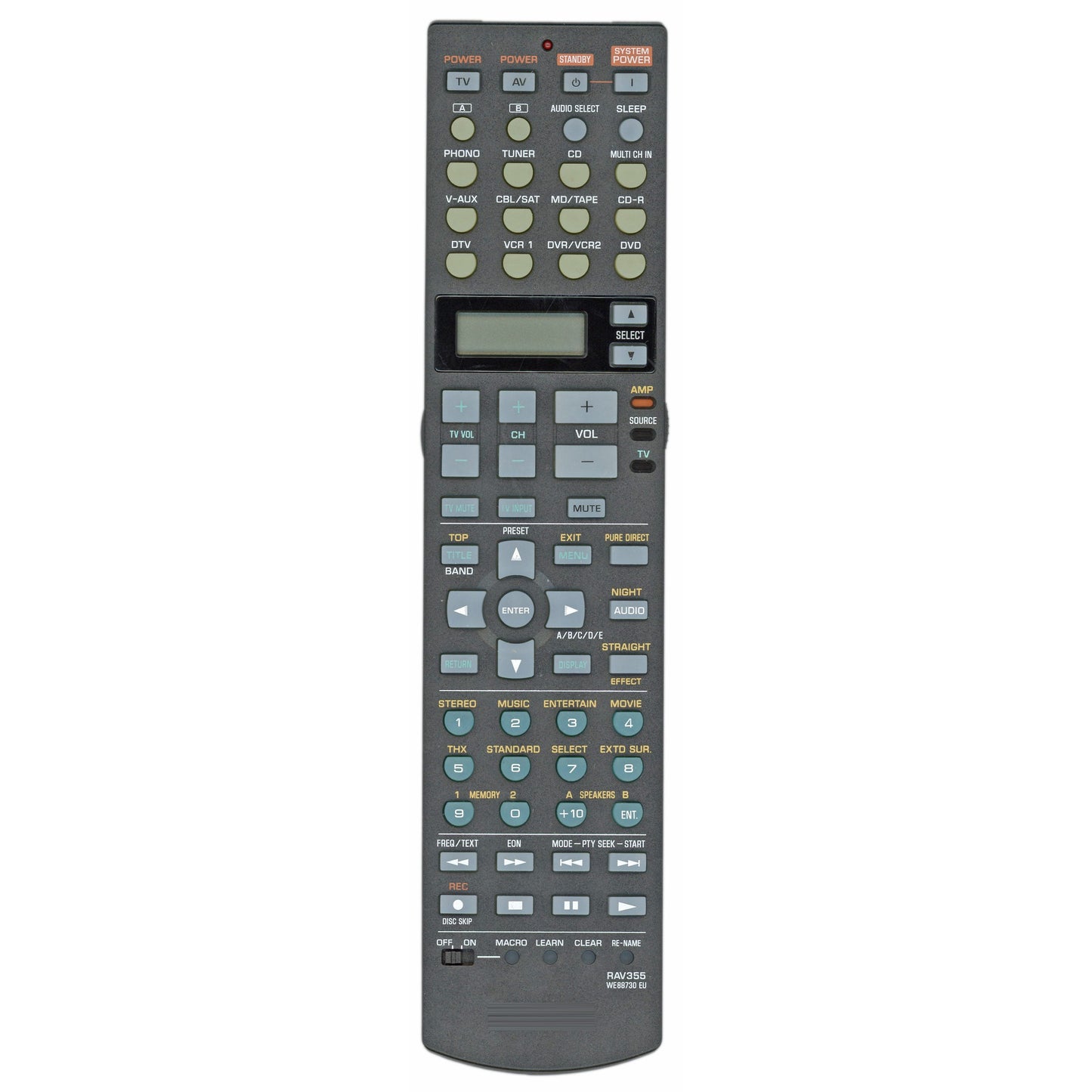 Yamaha RAV355 A/V Receiver Remote Control - WE88730EU