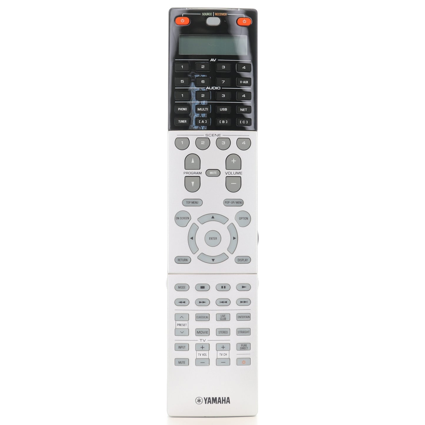 Yamaha RAV423 AV Receiver Remote Control | LCD Screen | Backlit - ZF729700