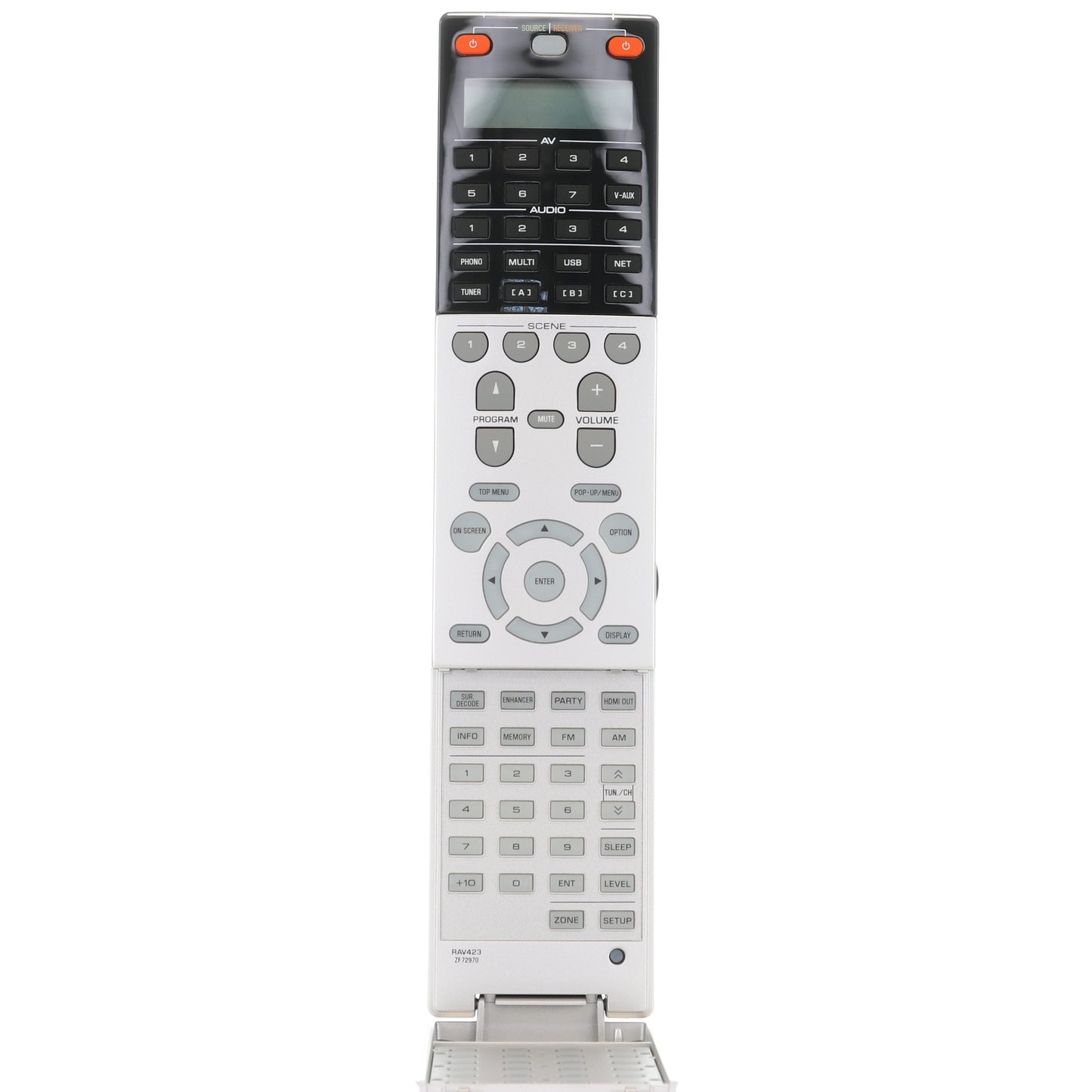 Yamaha RAV423 AV Receiver Remote Control | LCD Screen | Backlit - ZF729700