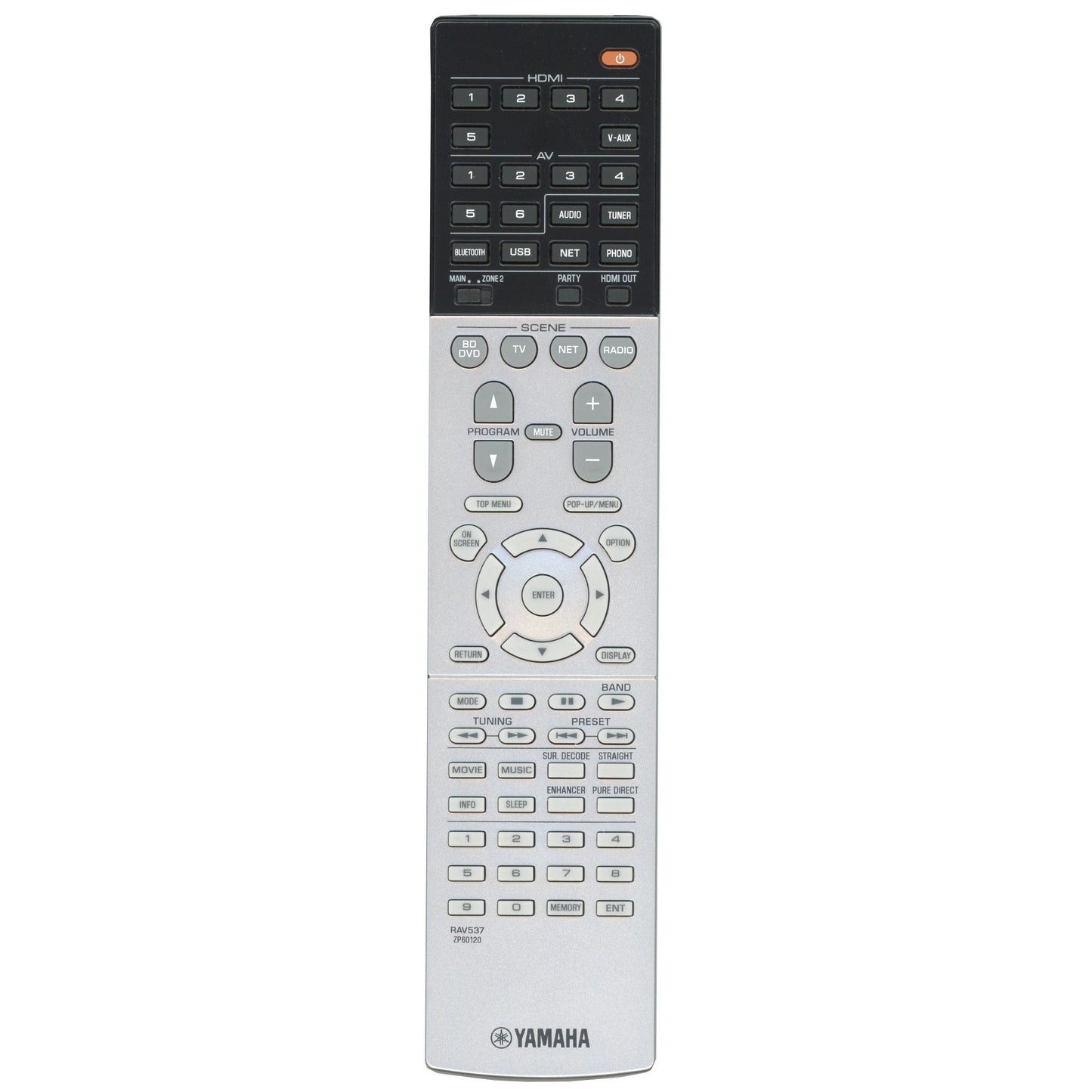 Yamaha RAV537 7.2-channel AVENTAGE network AV receiver Remote Control - ZP601200