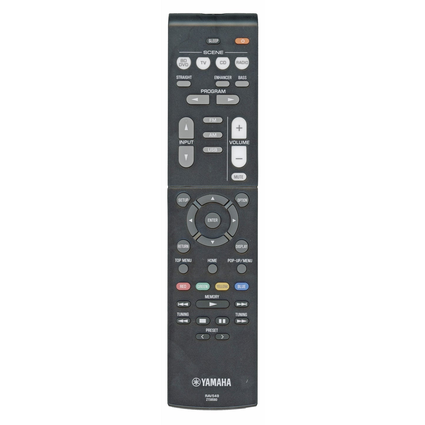 Yamaha RAV549 AV Receiver Remote Control - ZT595800