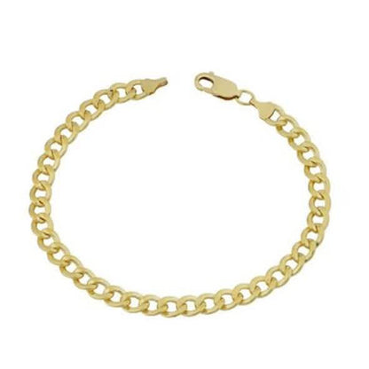 Yellow Gold Cuban, Mariner, Figaro, or Rope Bracelet Gold Filled High Polish Finish