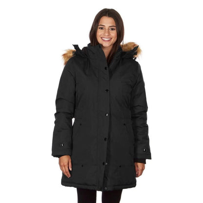 Yoki Women's Mid Length Hooded Puffy Coat