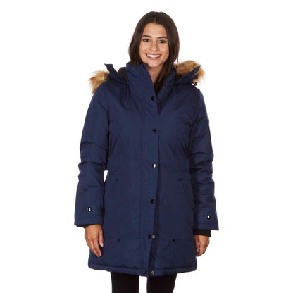 Yoki Women's Mid Length Hooded Puffy Coat