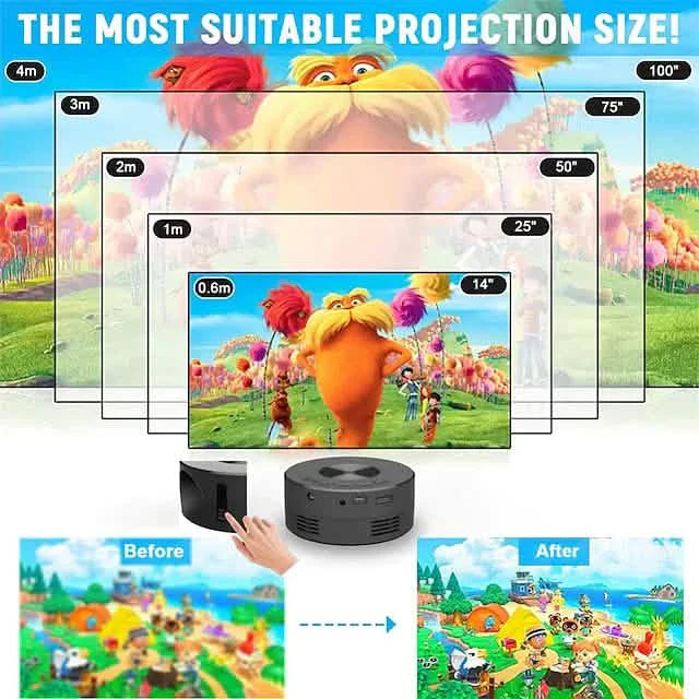 YT200 LED Projector Mini Handheld