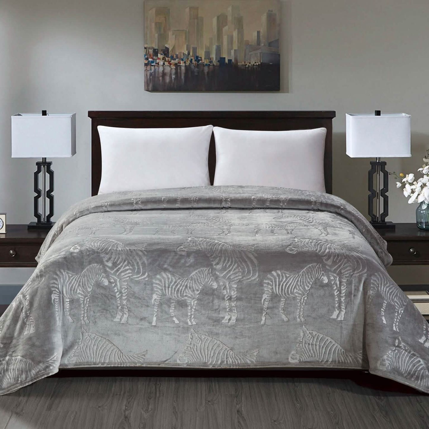Zebra Designed Premium Flannel Fleece Blanket