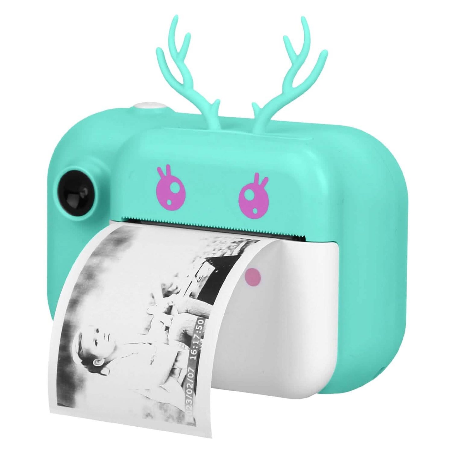 Zero Ink Selfie Camera 1080P HD Video Recorder with Dual Lens 3 Roll Print Papers