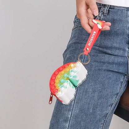 Zippered Pouch with Fidget Bubble Poppers and Bristles